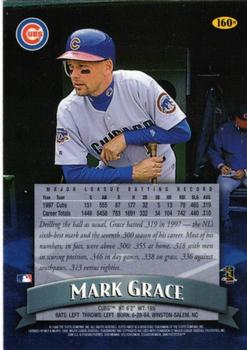 1998 Finest - Refractors #160 Mark Grace Back