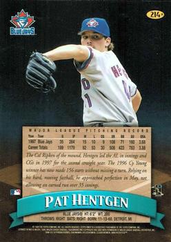 1998 Finest - Refractors #214 Pat Hentgen Back