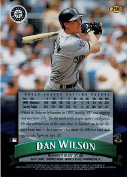 1998 Finest - Refractors #258 Dan Wilson Back