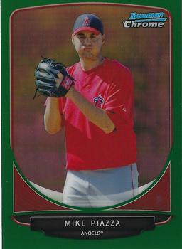 2013 Bowman Chrome - Prospects Green Refractors #BCP130 Mike Piazza Front