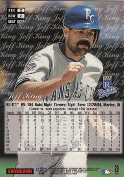 1998 Flair Showcase - Flair Showcase Row 2 (Style) #95 Jeff King Back