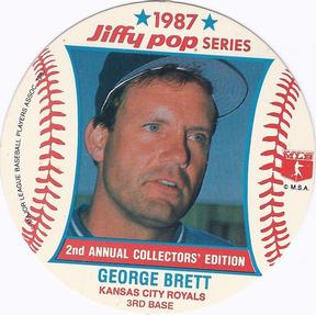 1987 Jiffy Pop Discs #5 George Brett Front