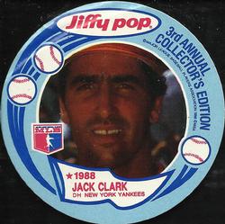 1988 Jiffy Pop Discs #4 Jack Clark Front