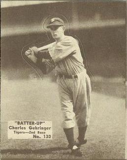 1934-36 Batter-Up (R318) #130 Charles Gehringer Front