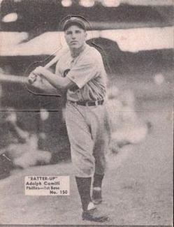1934-36 Batter-Up (R318) #150 Adolph Camilli Front