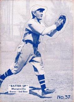 1934-36 Batter-Up (R318) #37 Rabbit Maranville Front