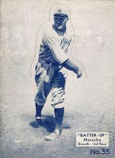 1934-36 Batter-Up (R318) #35 Rogers Hornsby Front