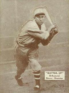 1934-36 Batter-Up (R318) #59 Billy Urbanski Front