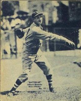 1934-36 Batter-Up (R318) #83 Albert Blanche Front