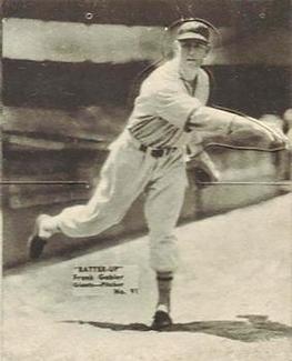 1934-36 Batter-Up (R318) #91 Frank Gabler Front