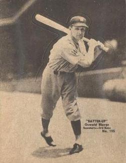 1934-36 Batter-Up (R318) #105 Oswald Bluege Front