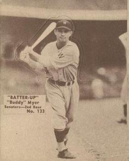 1934-36 Batter-Up (R318) #133 Buddy Myer Front