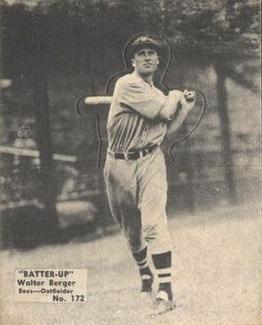 1934-36 Batter-Up (R318) #172 Walter Berger Front