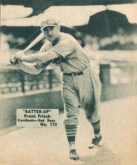 1934-36 Batter-Up (R318) #173 Frank Frisch Front