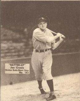 1934-36 Batter-Up (R318) #183 Joe Cronin Front