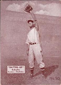 1934-36 Batter-Up (R318) #50 Fred Schulte Front