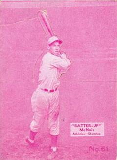 1934-36 Batter-Up (R318) #61 Eric McNair Front