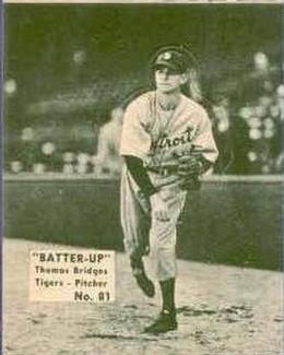 1934-36 Batter-Up (R318) #81 Tommy Bridges Front