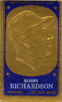 1965 Topps - Embossed #65 Bobby Richardson  Front