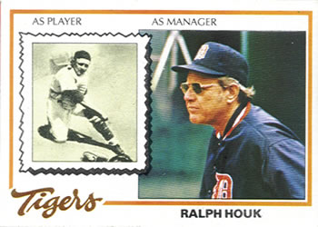 1978 Topps Burger King Detroit Tigers #1 Ralph Houk Front