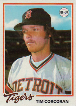 1978 Topps Burger King Detroit Tigers #20 Tim Corcoran Front