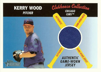 2004 Topps Heritage - Clubhouse Collection Relics #CCR-KW Kerry Wood Front