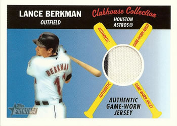 2004 Topps Heritage - Clubhouse Collection Relics #CCR-LB Lance Berkman Front