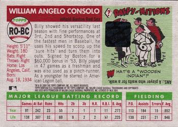 2004 Topps Heritage - Real One Autographs #RO-BC Bill Consolo Back