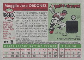 2004 Topps Heritage - Real One Autographs #RO-MO Magglio Ordonez Back