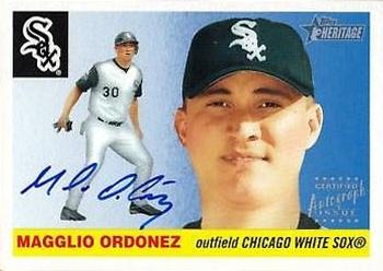 2004 Topps Heritage - Real One Autographs #RO-MO Magglio Ordonez Front