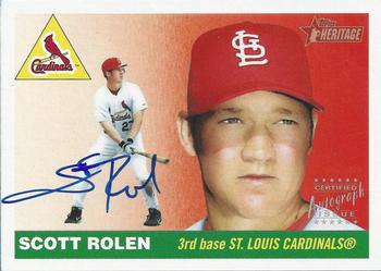 2004 Topps Heritage - Real One Autographs #RO-SR Scott Rolen Front