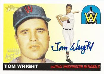 2004 Topps Heritage - Real One Autographs #RO-TW Tom Wright Front