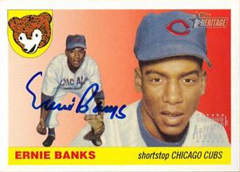 2004 Topps Heritage - Real One Autographs #RO-EB Ernie Banks Front