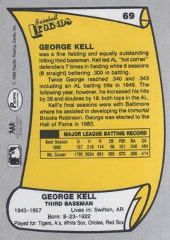 1988 Pacific Legends I #69 George Kell Back