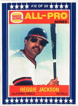 1986 Burger King All-Pro Series #12 Reggie Jackson Front