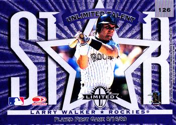 1997 Donruss Limited #126 Mike Cameron / Larry Walker Back