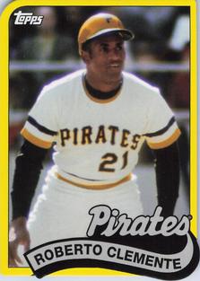2014 Topps - 1989 Topps Die Cut Minis #TM-23 Roberto Clemente Front