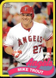 2014 Topps - 1989 Topps Die Cut Minis #TM-28 Mike Trout Front