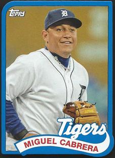 2014 Topps - 1989 Topps Die Cut Minis #TM-40 Miguel Cabrera Front