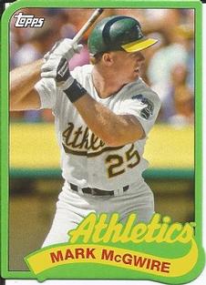 2014 Topps - 1989 Topps Die Cut Minis #TM-58 Mark McGwire Front