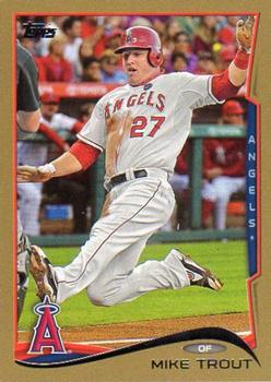 2014 Topps - Gold #1 Mike Trout Front