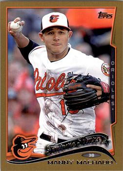 2014 Topps - Gold #24 Manny Machado Front
