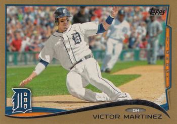 2014 Topps - Gold #31 Victor Martinez Front