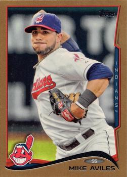 2014 Topps - Gold #76 Mike Aviles Front