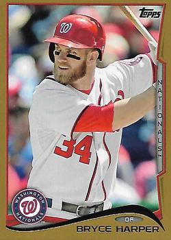 2014 Topps - Gold #100 Bryce Harper Front