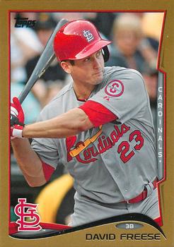 2014 Topps - Gold #109 David Freese Front