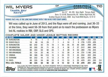 2014 Topps - Gold #110 Wil Myers Back