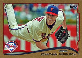 2014 Topps - Gold #122 Jonathan Papelbon Front