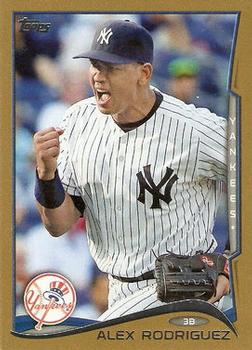 2014 Topps - Gold #168 Alex Rodriguez Front