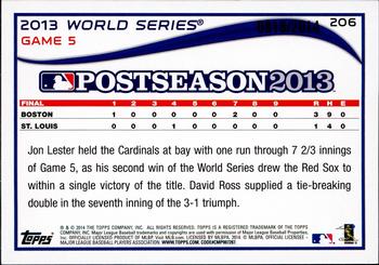 2014 Topps - Gold #206 World Series Game 5 Back